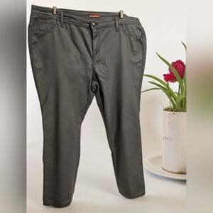 CJ Banks Straight Leg Grey Casual Pants CJ203